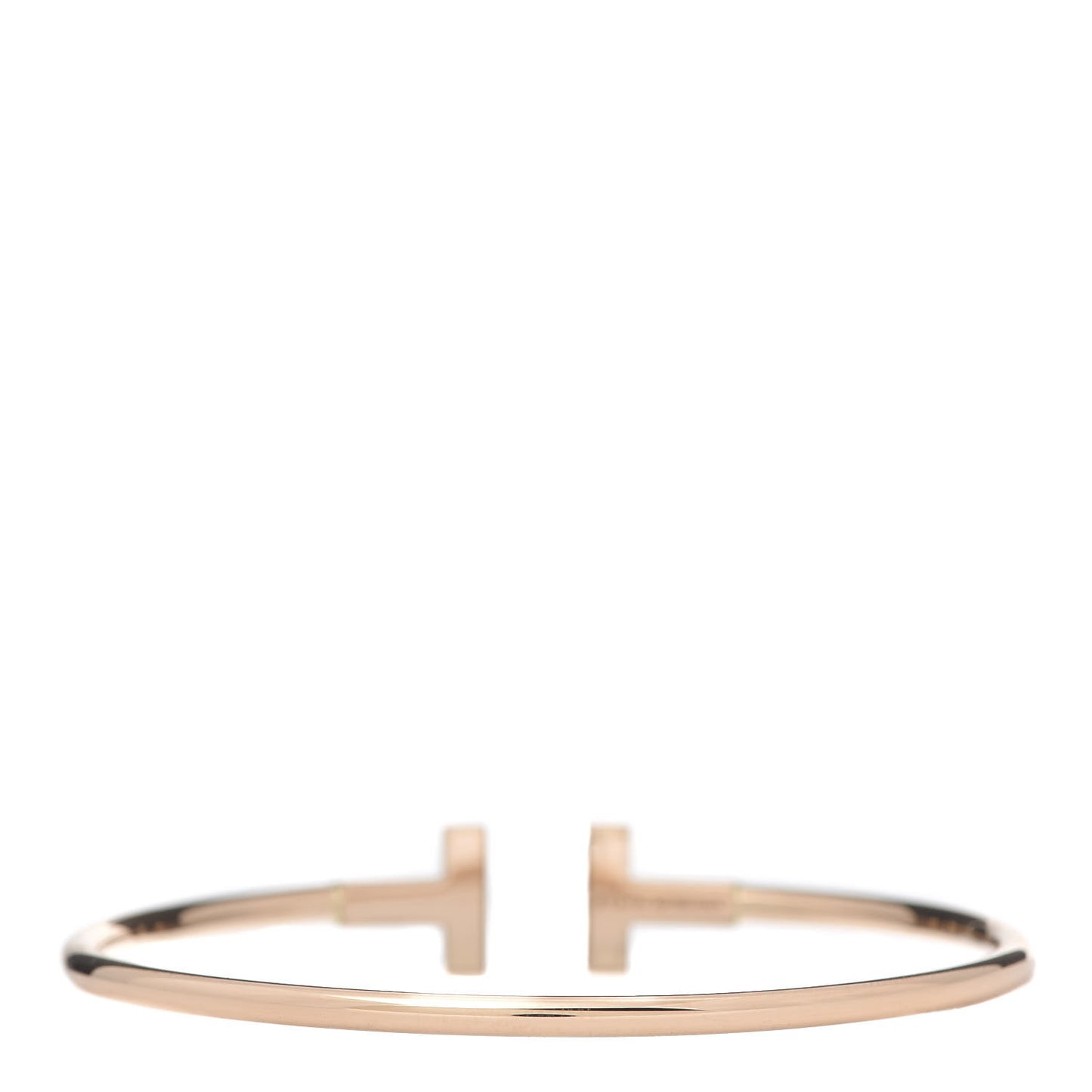 18K Rose Gold T Wire Bracelet
