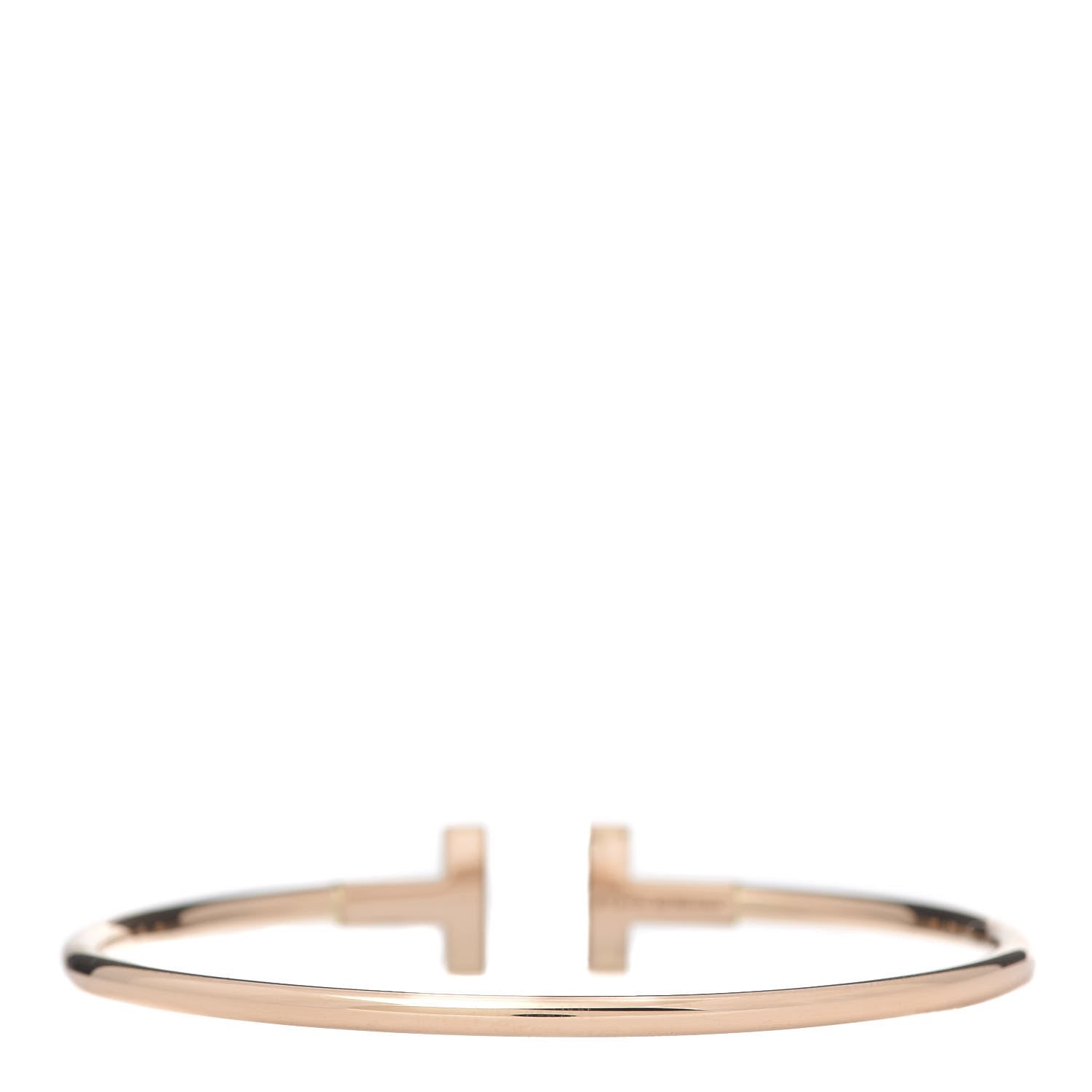 Tiffany 18K Rose Gold T Wire Bracelet 3 of 5