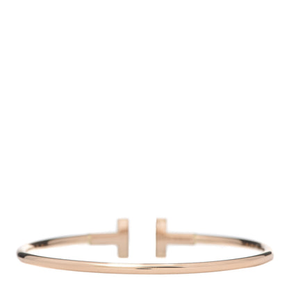 Tiffany 18K Rose Gold T Wire Bracelet 3 of 5