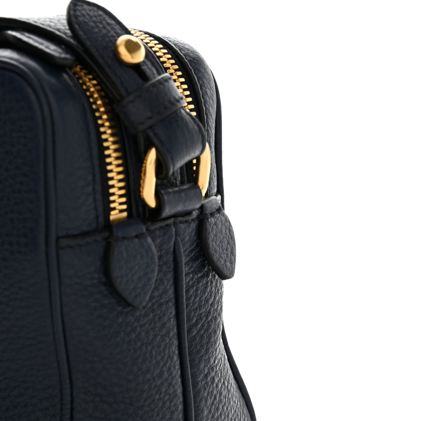 Vitello Phenix Double Zip Crossbody Bag Baltico