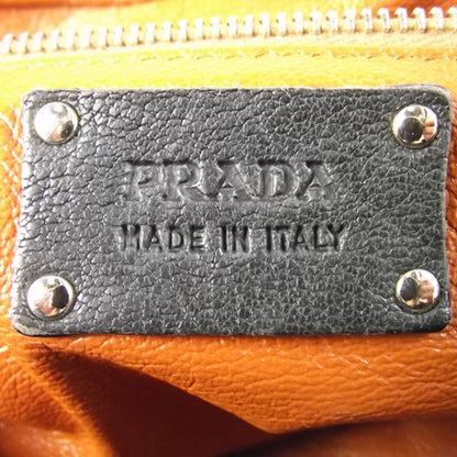 Prada Leather Handbag Navy 14 of 14