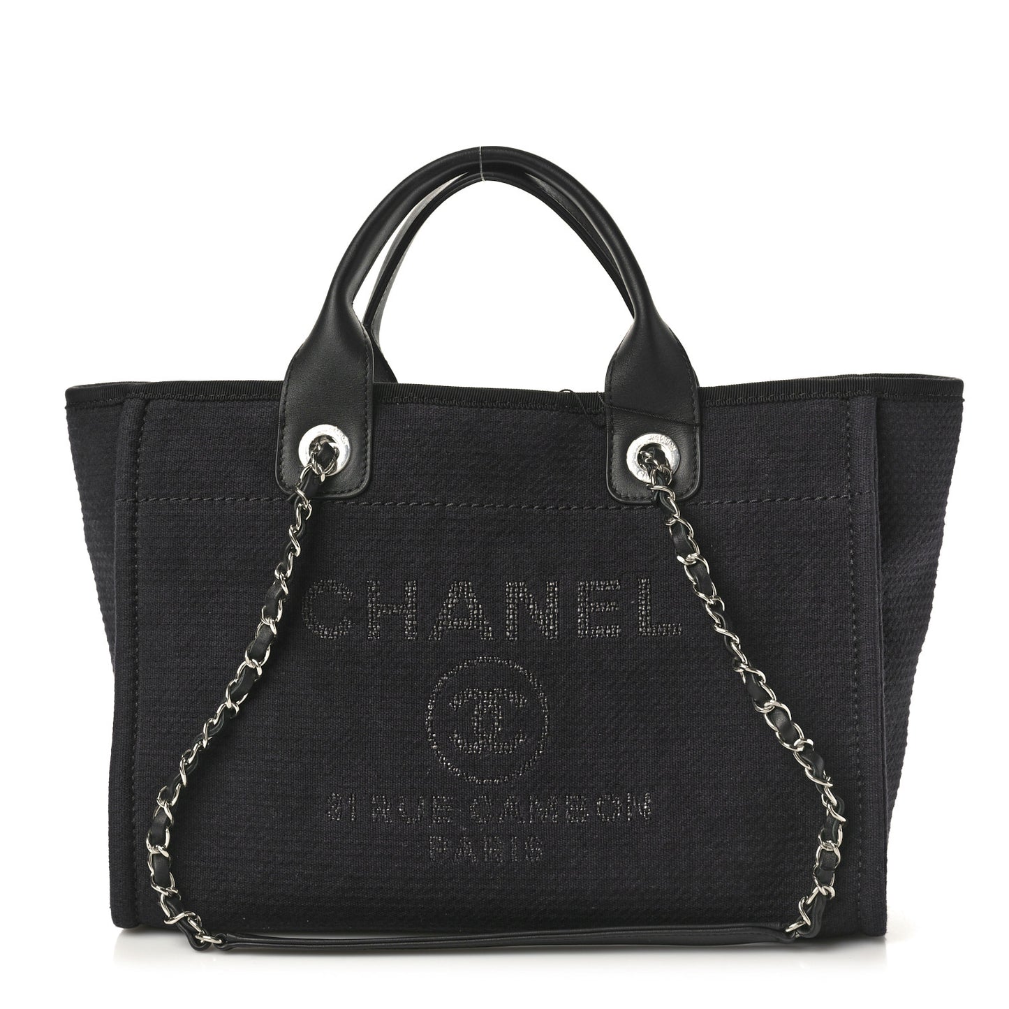 Mixed Fibers Small Deauville Tote Black