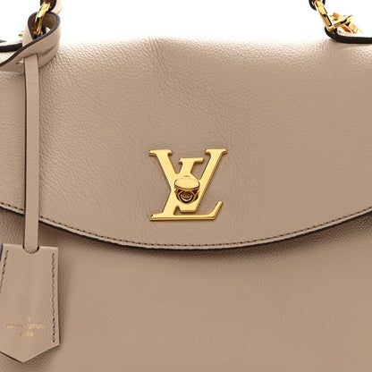 Louis Vuitton Soft Calfskin Lockme Ever MM Greige 7 of 7