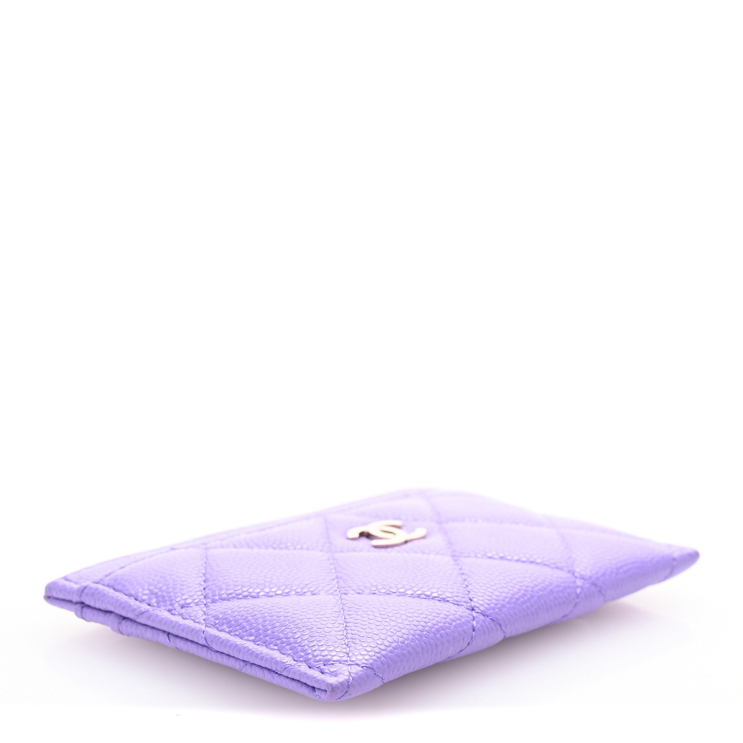 Chanel Caviar Quilted Card Holder Purple 4 of 8