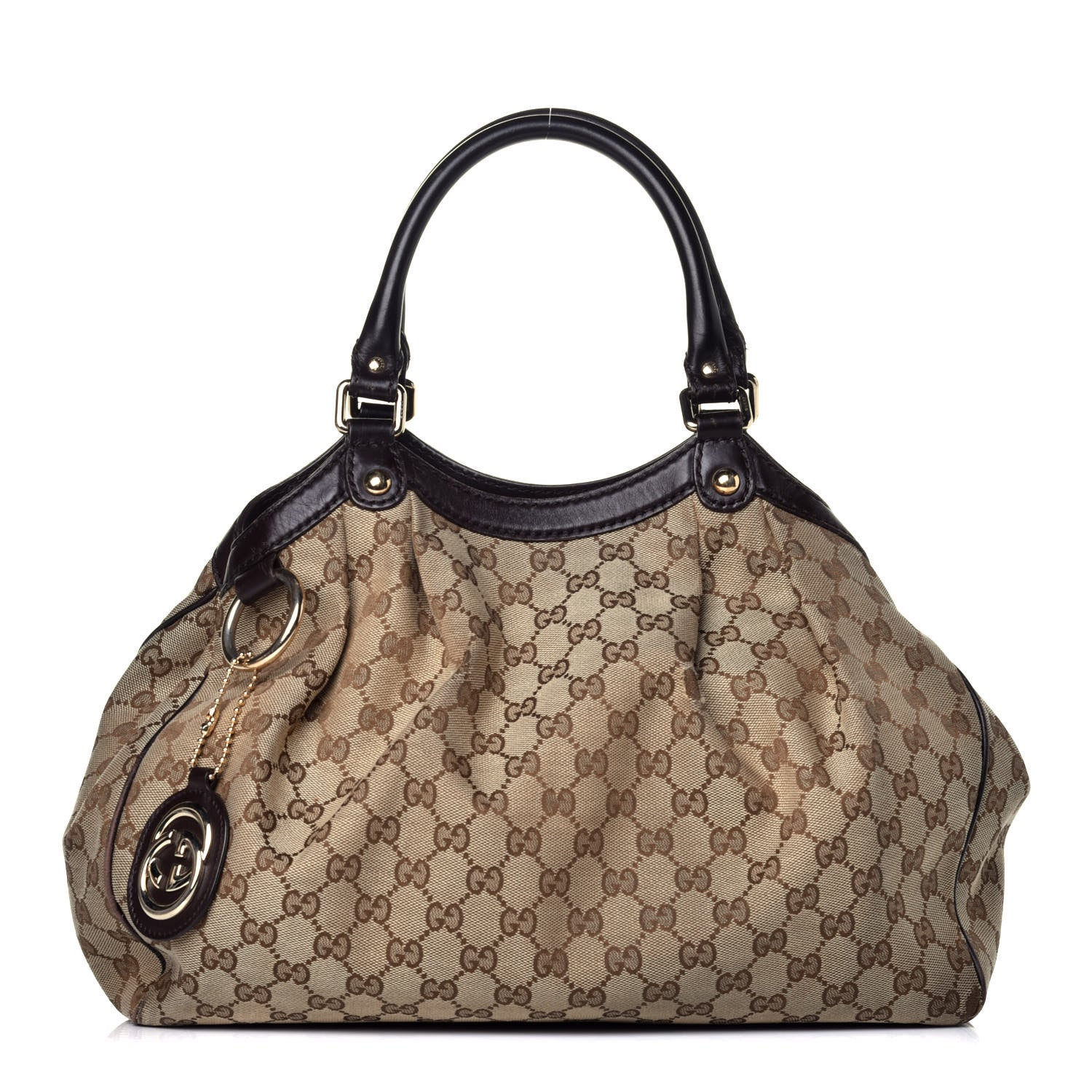 Gucci Monogram Medium Sukey Tote Dark Brown 1 of 10