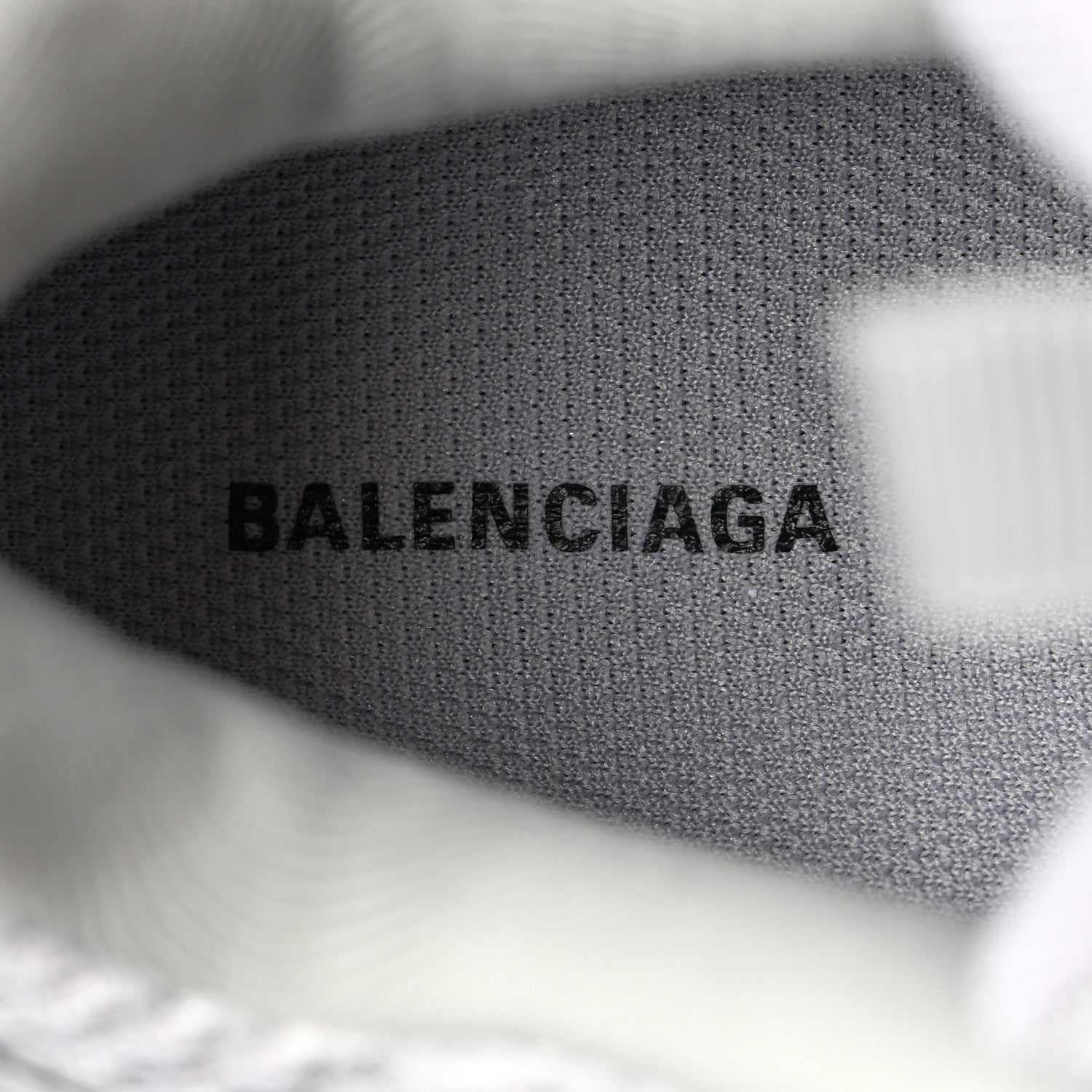 Balenciaga Metallic Calfskin Mesh Nylon Womens Track Sneakers 38 Silver 6 of 9