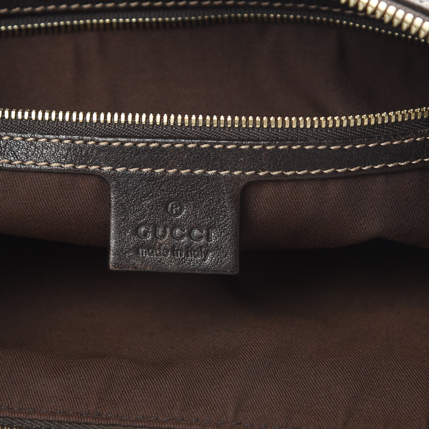 Monogram Web Studded Pelham Shoulder Bag Dark Brown