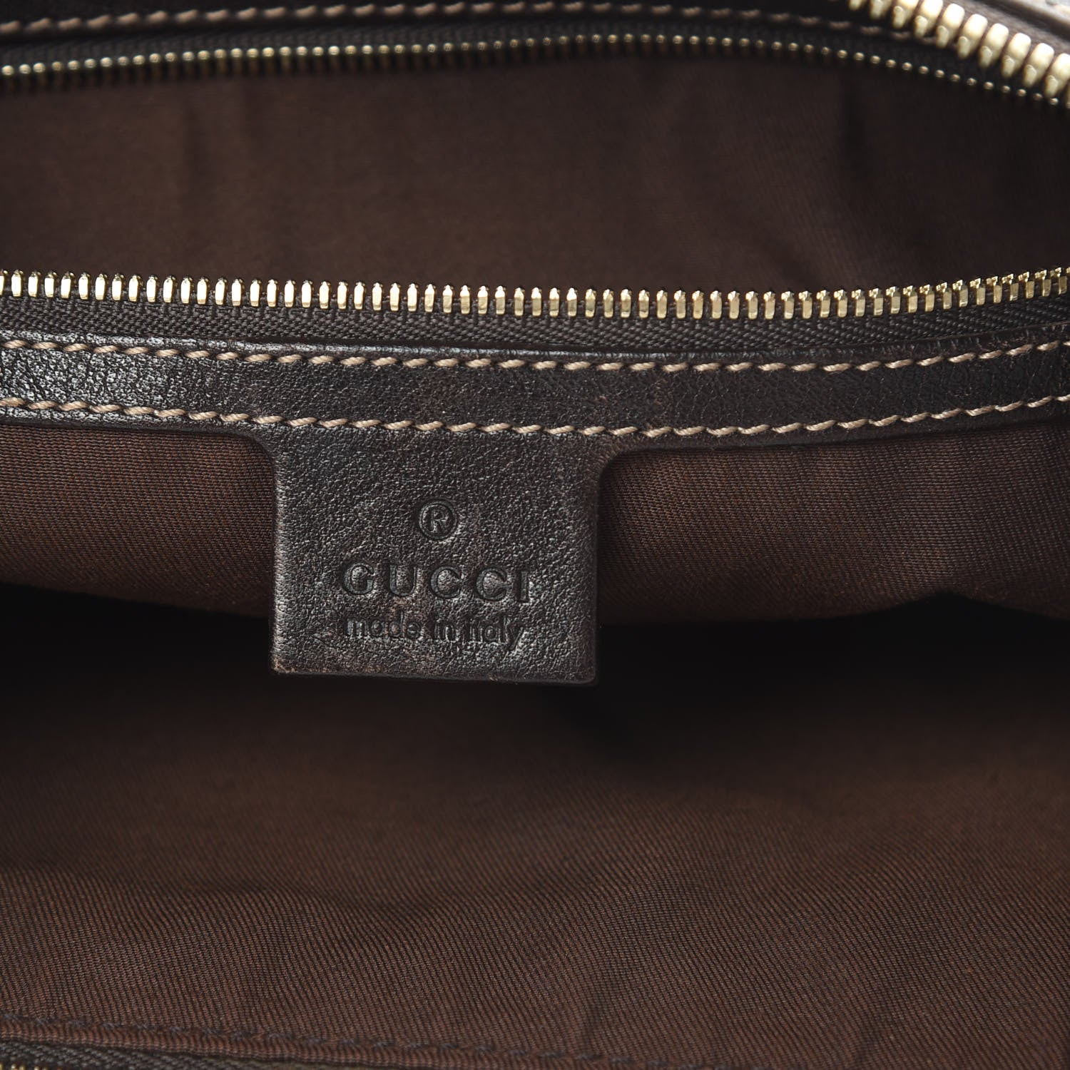 Gucci Monogram Web Studded Pelham Shoulder Bag Dark Brown 6 of 13