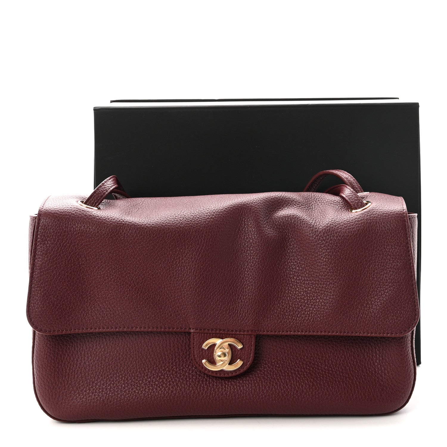 Chanel Grained Calfskin Small Souplissimo Maxi Flap Burgundy 11 of 11