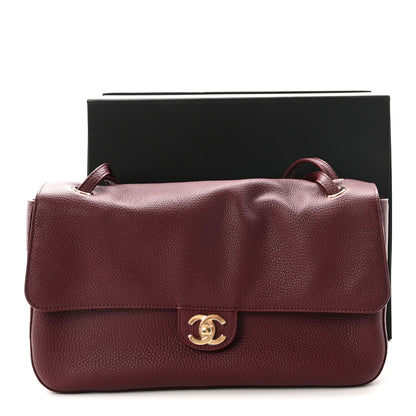 Chanel Grained Calfskin Small Souplissimo Maxi Flap Burgundy 11 of 11