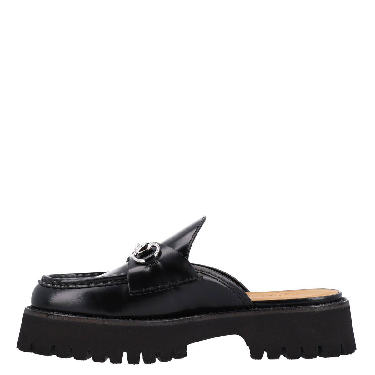 Magnum Calfskin Womens Horsebit Platform Mules 39.5 Black