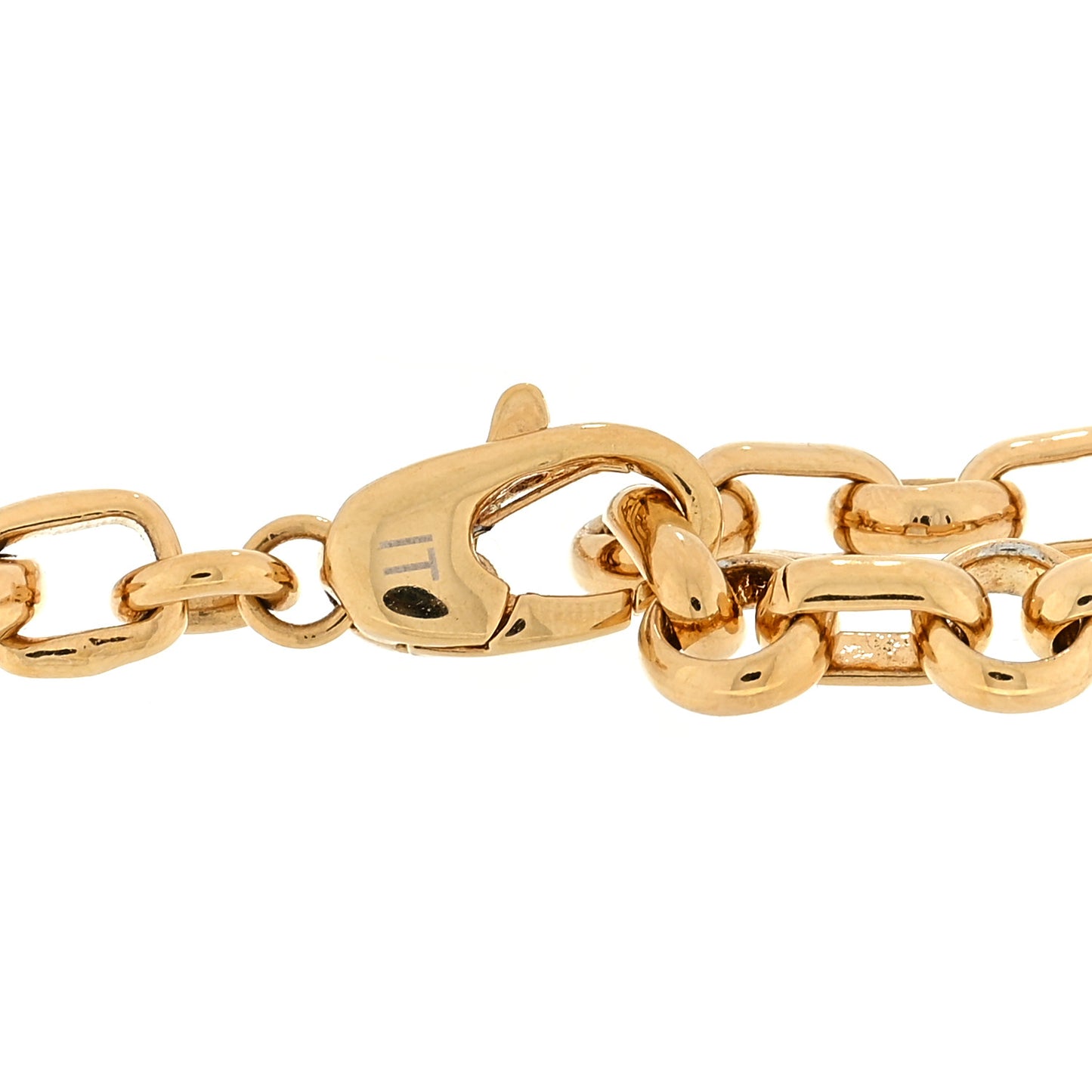 Metal Crazy In Lock Bracelet Gold