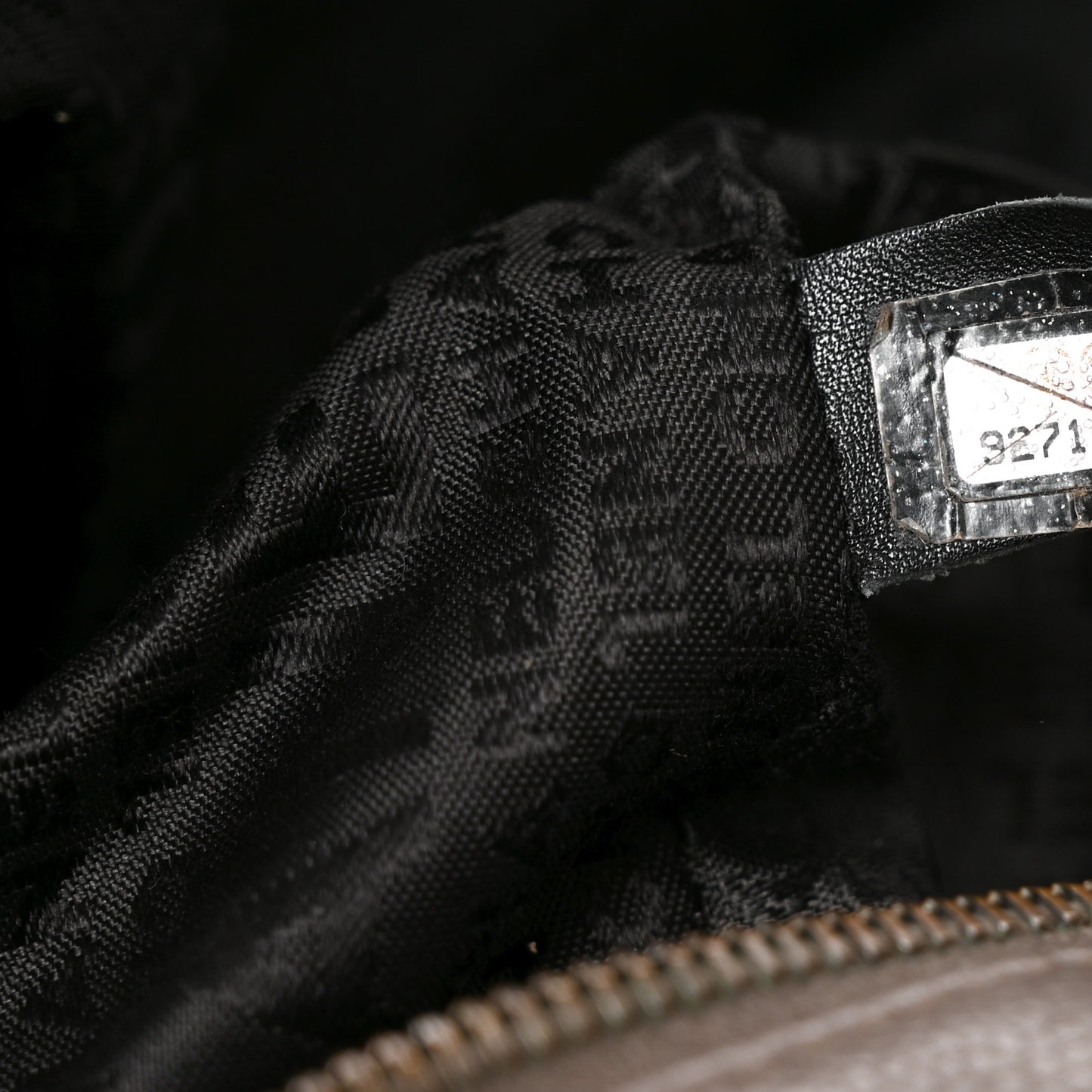 Caviar Square Stitched Bowler Grey