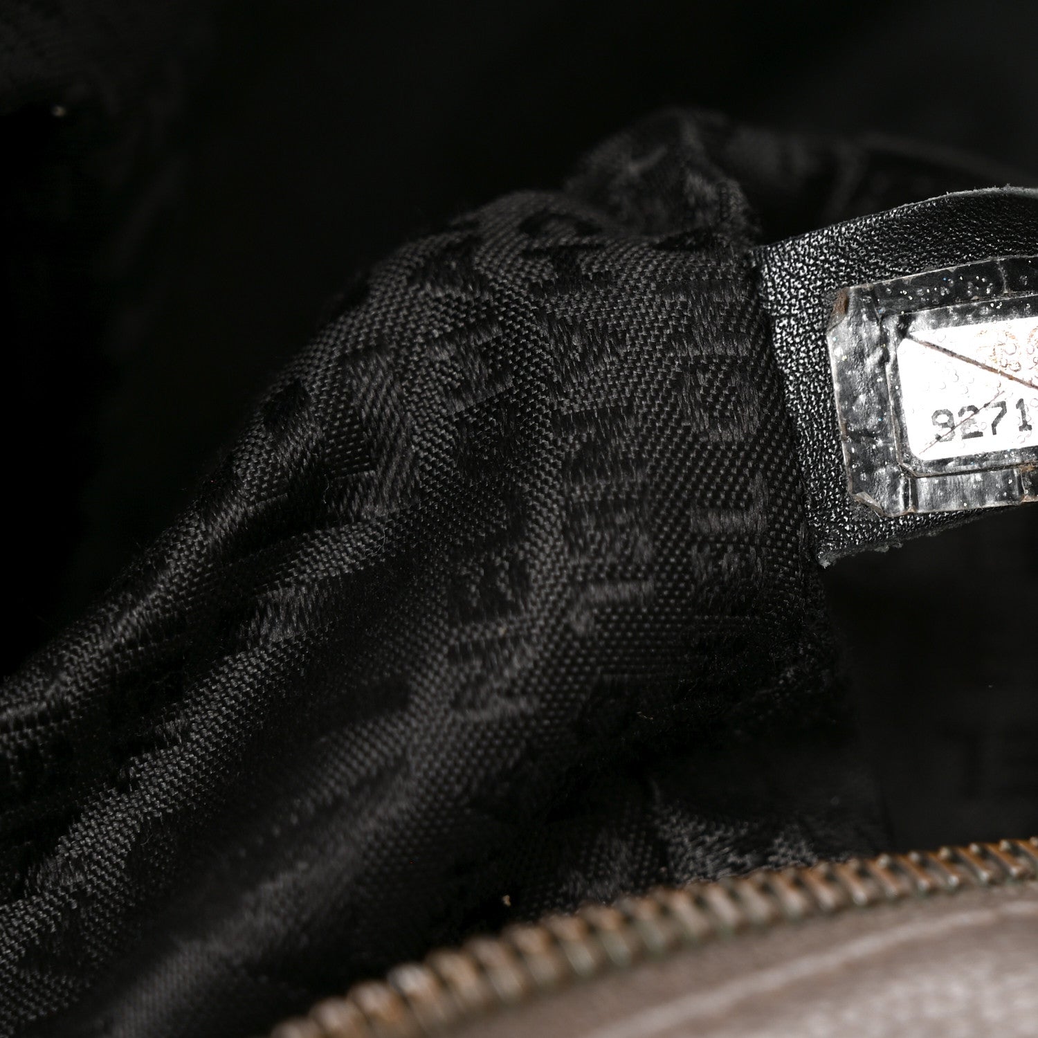 Chanel Caviar Square Stitched Bowler Grey 7 of 11