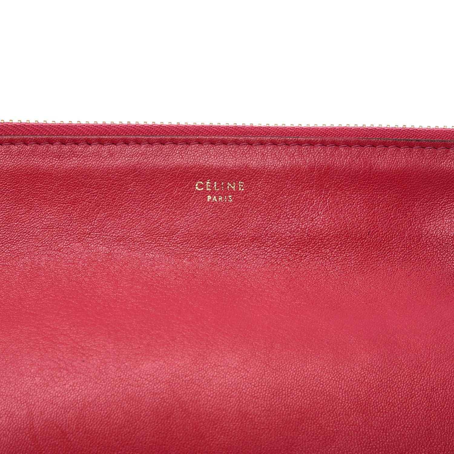 Celine Lambskin Small Trio Crossbody Bag Fuchsia 9 of 15