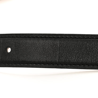 Hermes Swift Epsom 24mm Belt Strap 80 32 Black Gold 6 of 6