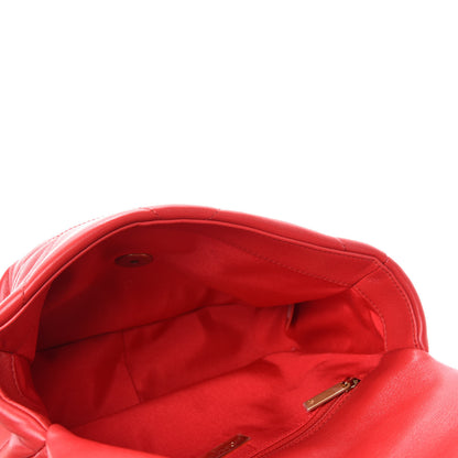 Chanel Lambskin Quilted Medium 19 Flap Red 5 of 11