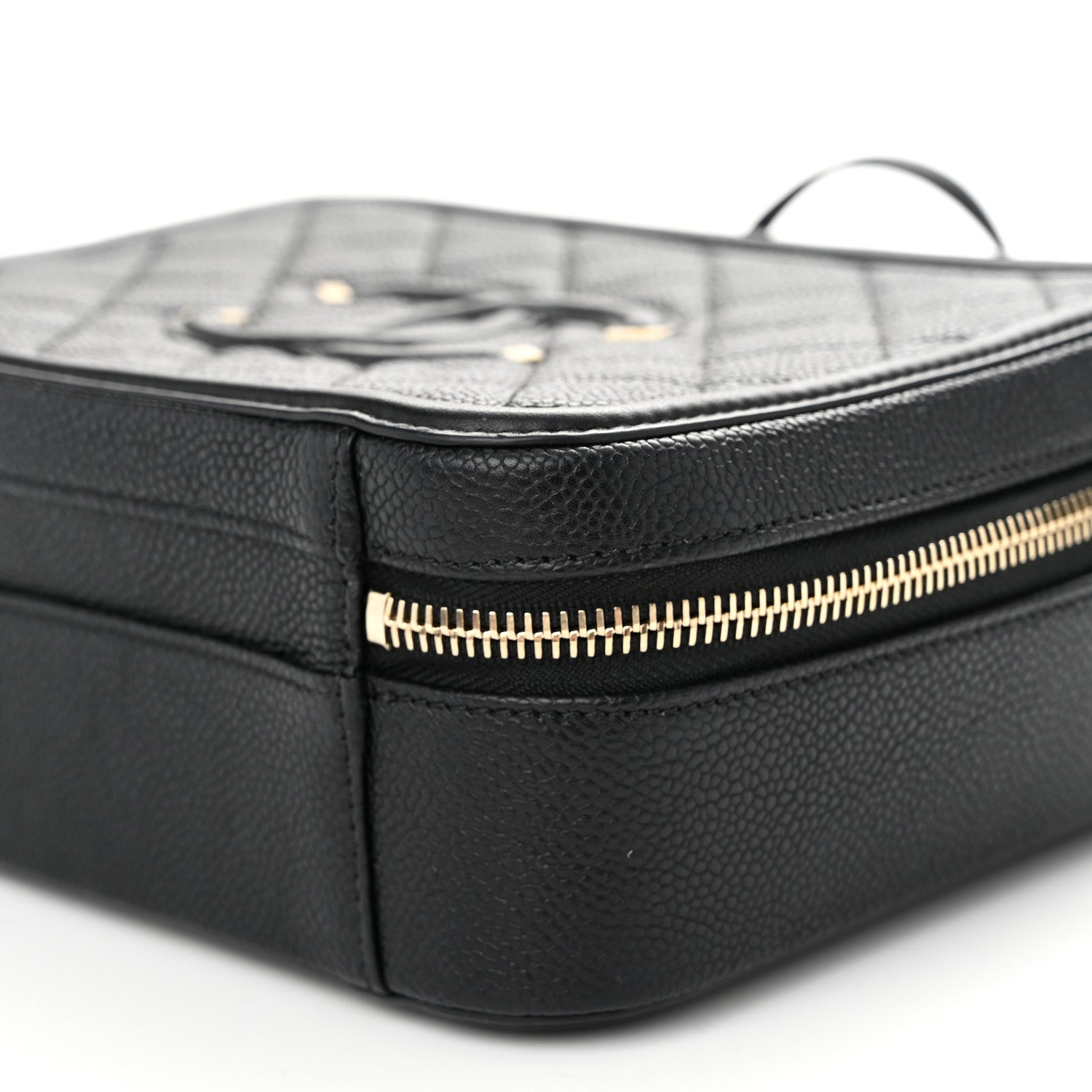 Chanel Caviar Quilted Medium CC Filigree Vanity Case Black 10 of 10
