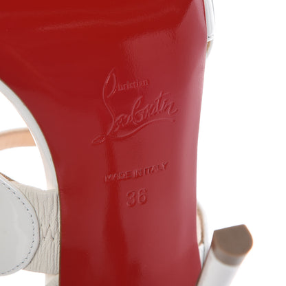 Christian Louboutin Patent Vavazou 100 Sandals 36 Latte 8 of 9