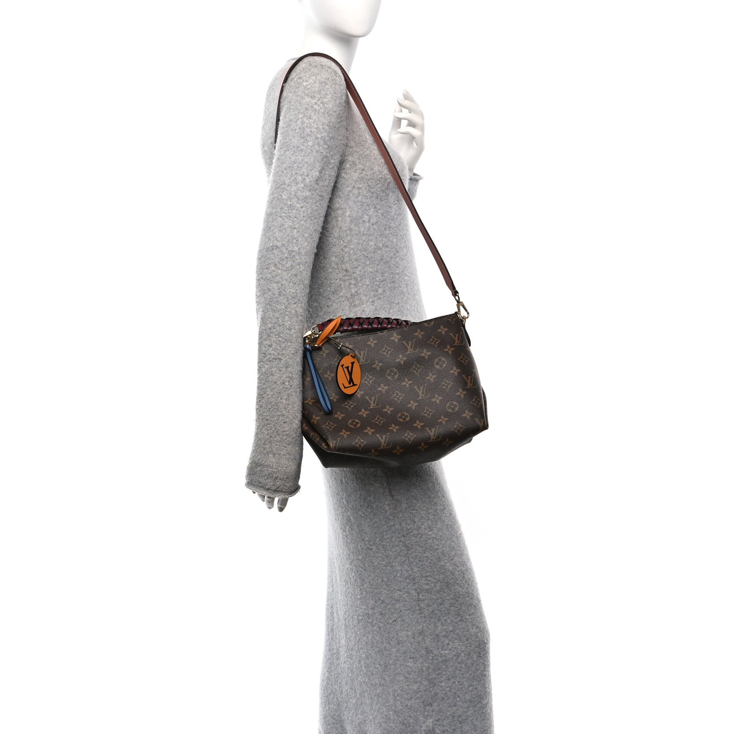 Monogram Beaubourg Hobo Mini Bordeaux Red Peach Safran Blue Jean Blue