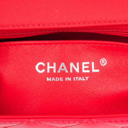 Chanel Patent Calfskin Quilted Mini Rectangular Flap Coral 7 of 8