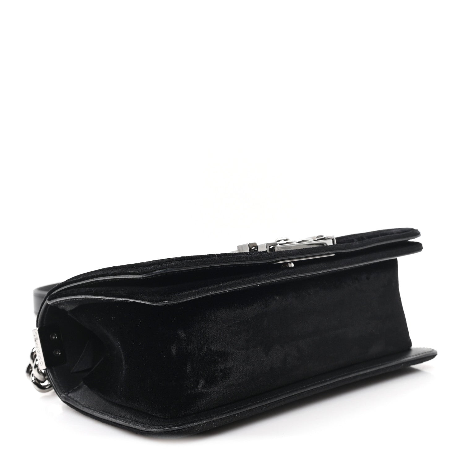 Chanel Velvet Quilted Small Boy Flap Black 4 of 11