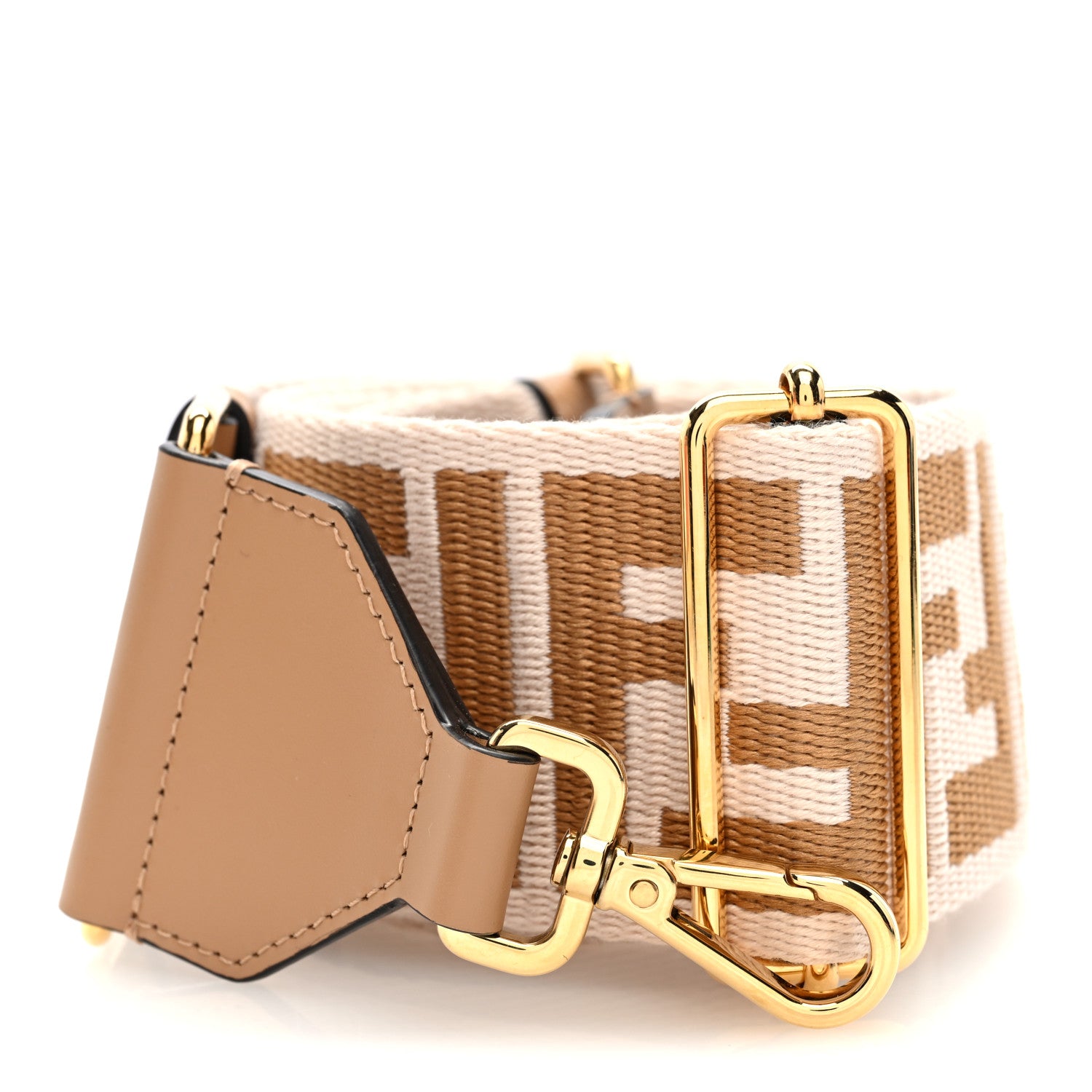 Fendi Ribbon Vitello King FF 1974 Adjustable Strap You Poudre
