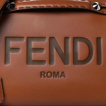Fendi Vitello King Logo Embossed Medium By The Way Boston Bag Cuoio 8 of 10