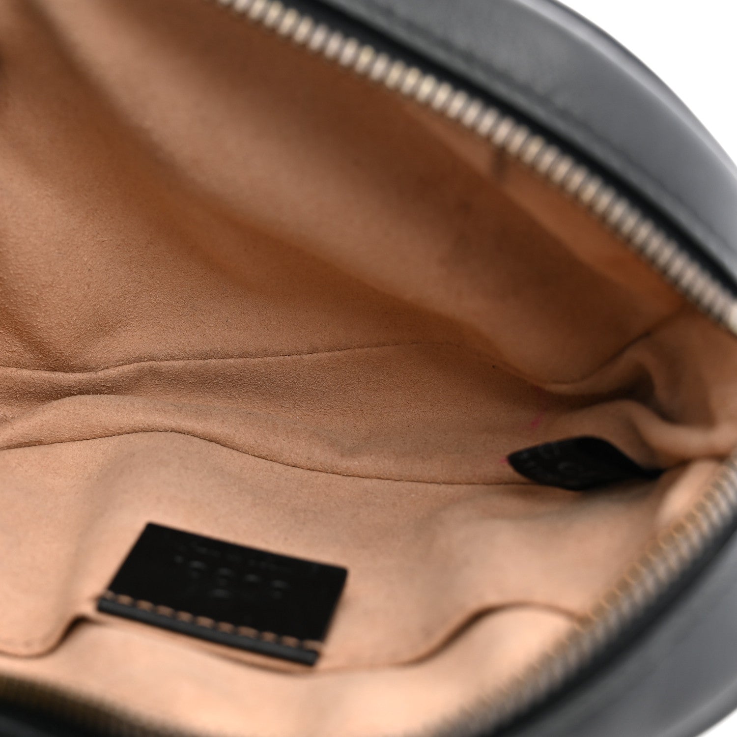 Gucci Calfskin Matelasse GG Marmont Belt Bag 75 30 Black 5 of 12