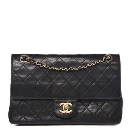 Chanel Lambskin Quilted Medium Double Flap Black 1 of 17