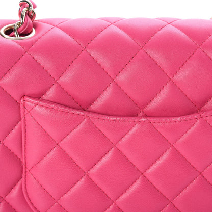 Chanel Lambskin Quilted Mini Rectangular Flap Fuchsia 9 of 12