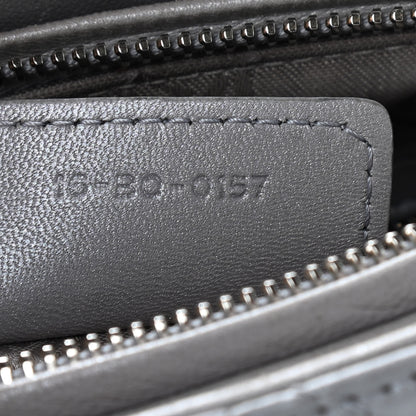 Christian Dior Pearly Lambskin Cannage Medium Lady Dior Grey 9 of 11