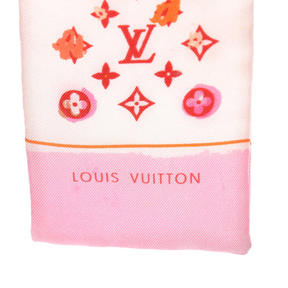 Louis Vuitton Silk Monogram Splash Bandeau Red 4 of 9