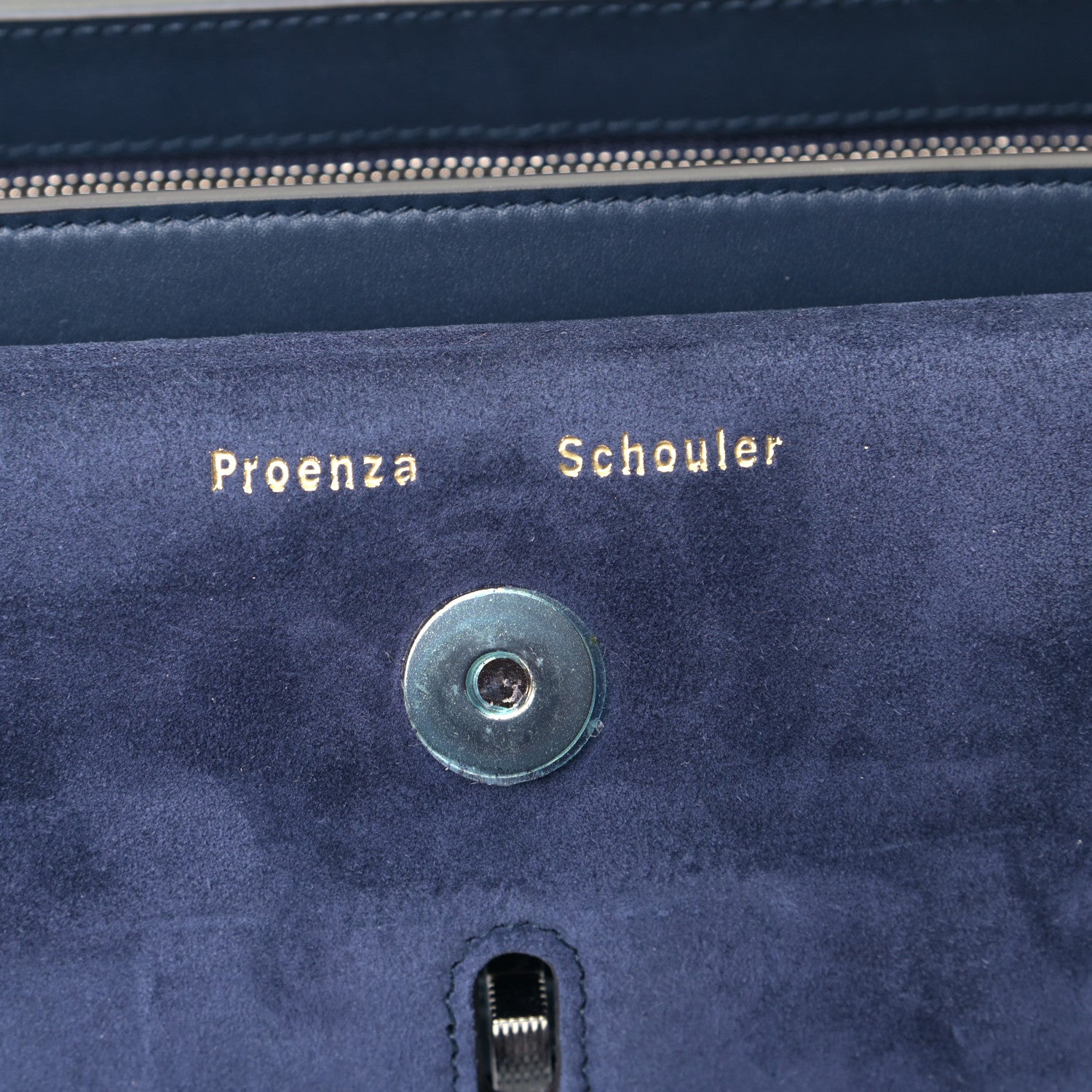 Proenza Schouler Suede Calfskin Mini PS11 Classic Shoulder Bag Dark Navy 5 of 5