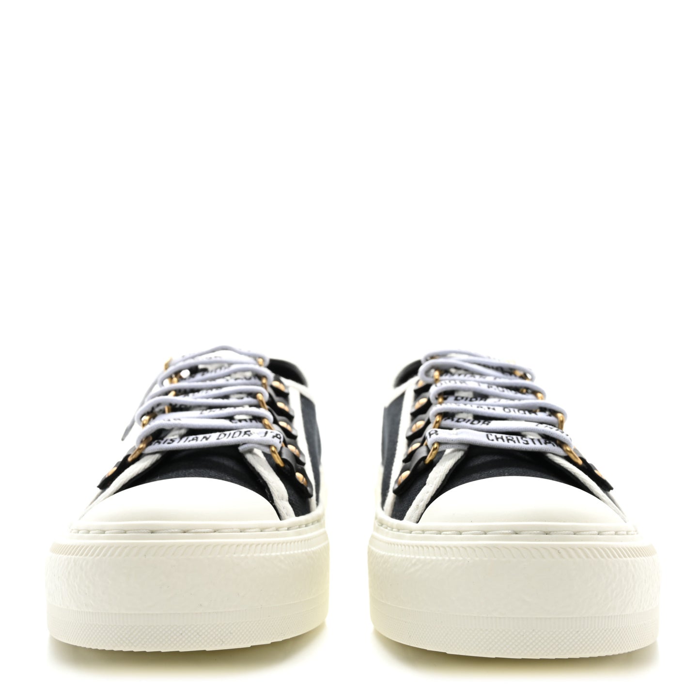 Canvas Walk'N'Dior Low Top Sneakers 36 Black
