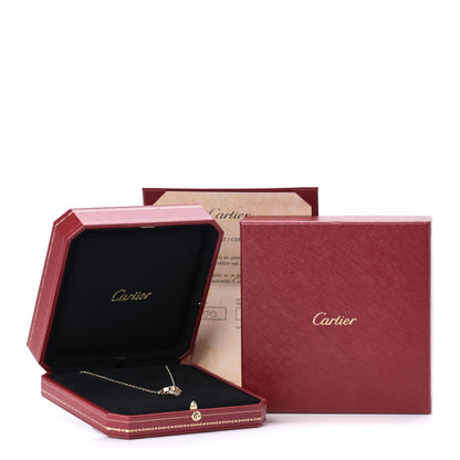Cartier 18K Yellow Gold Diamond Interlocking LOVE Necklace 6 of 6