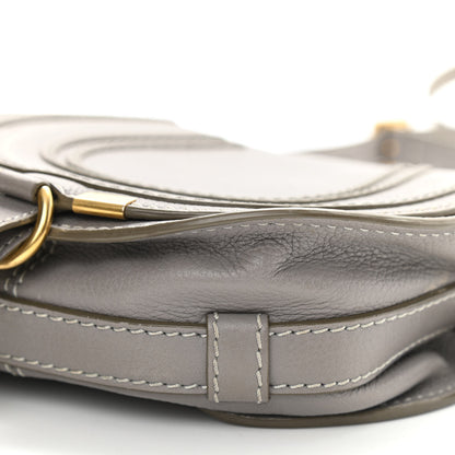 Chloe Calfskin Mini Marcie Round Crossbody Bag Cashmere Grey 9 of 10