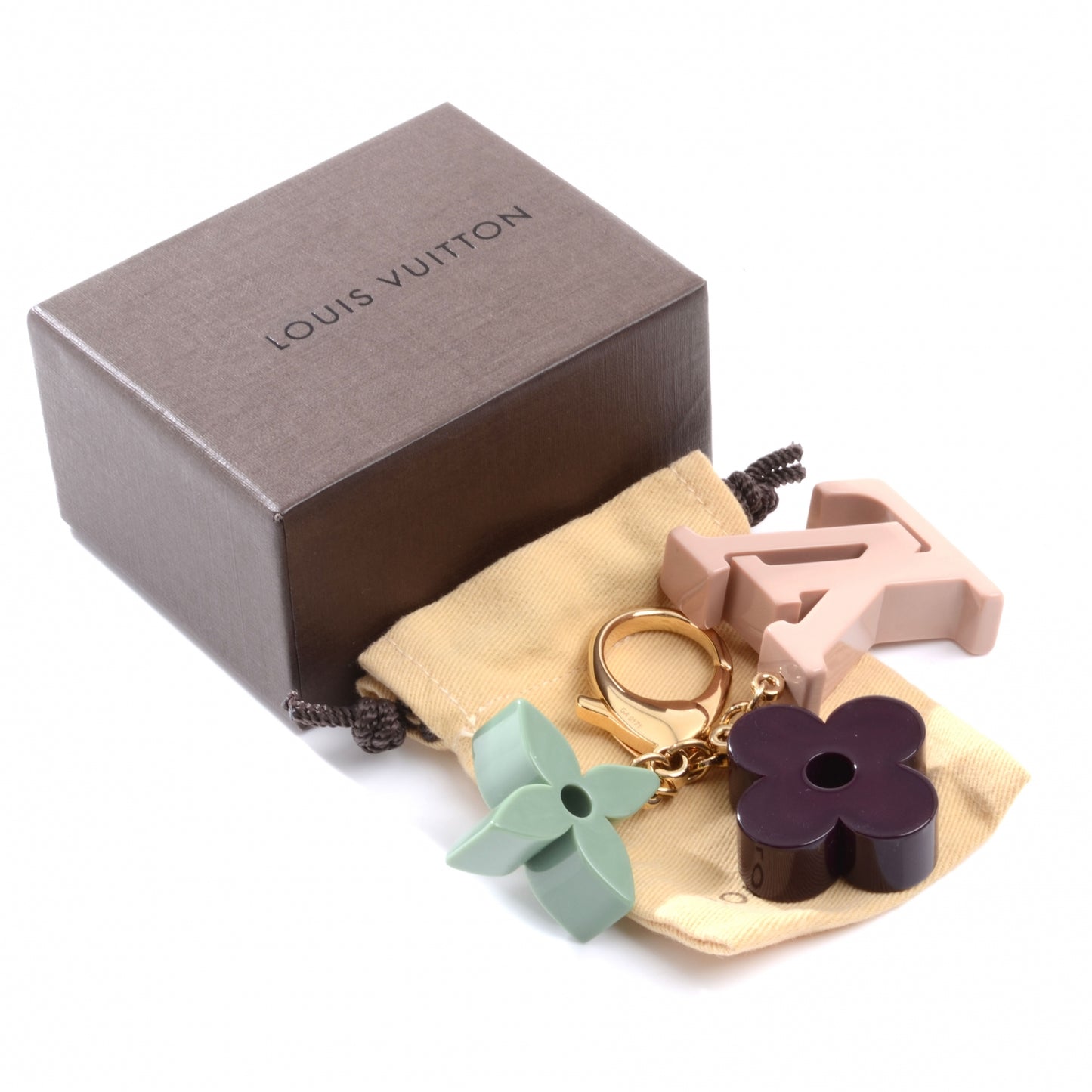 Resin Playtime Bag Charm Rose
