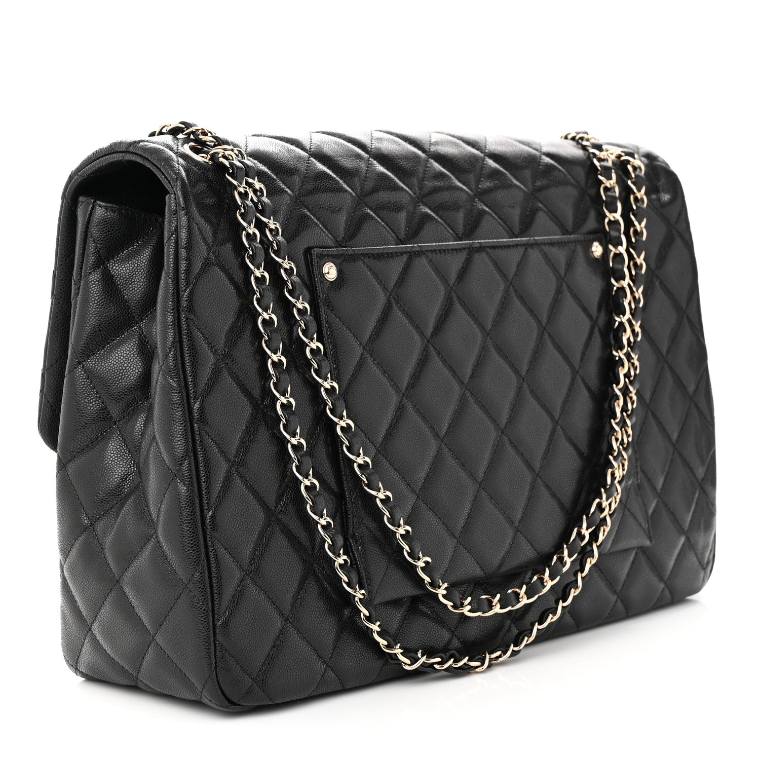 Chanel Caviar Quilted XXL Travel Flap Bag Black 3 of 11