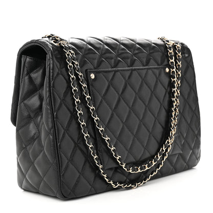 Chanel Caviar Quilted XXL Travel Flap Bag Black 3 of 11