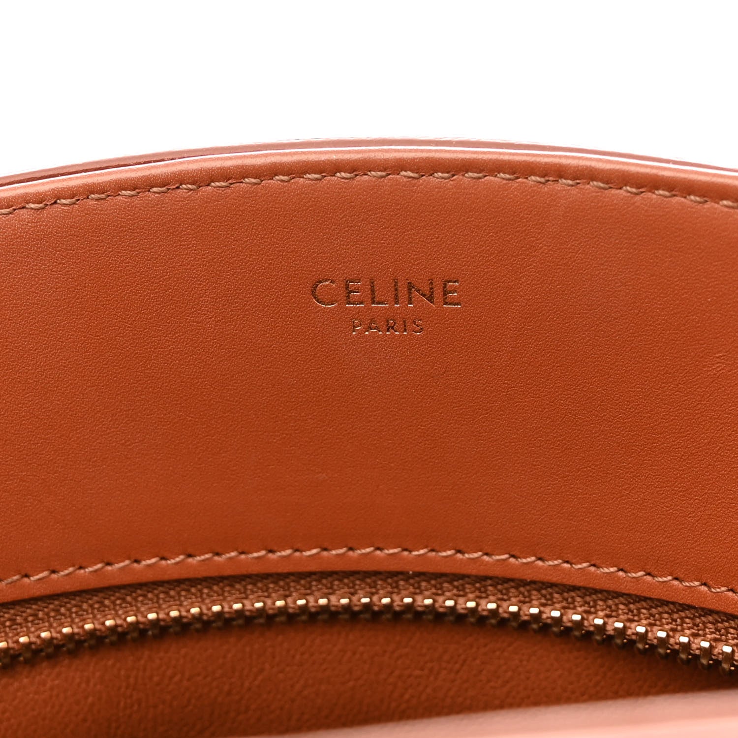 Celine Textile Calfskin Crecy Bucket Bag Blue Tan 6 of 9