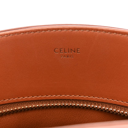 Celine Textile Calfskin Crecy Bucket Bag Blue Tan 6 of 9