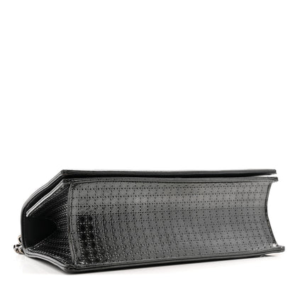 Christian Dior Metallic Patent Micro-Cannage Medium Diorama Flap Bag Onyx Black 4 of 13