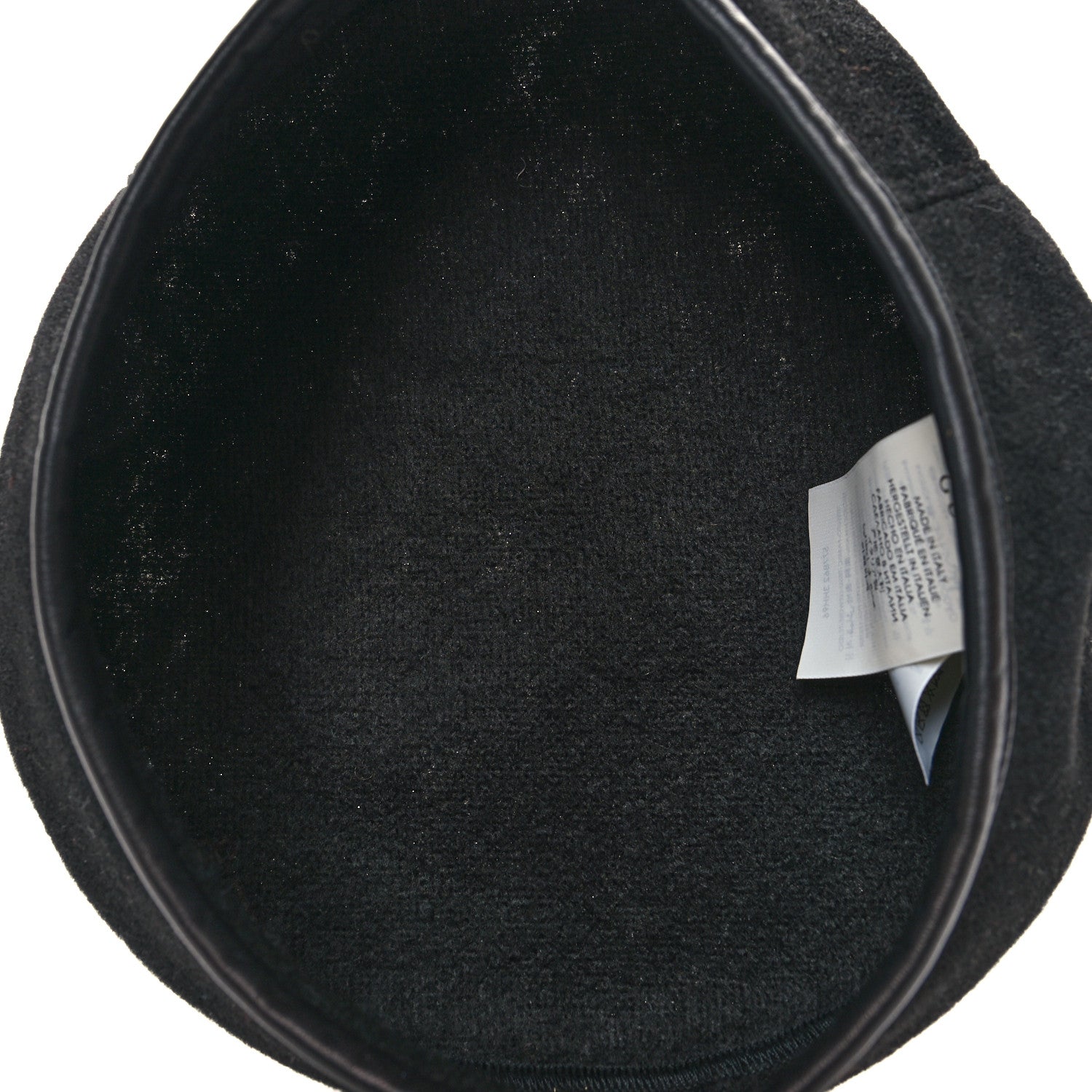 Gucci Felt Embroidered GG Patch Beret Hat M Black 6 of 8