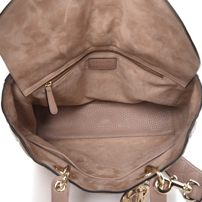 Christian Dior Grained Calfskin Cannage Large Lady Dior Light Pink 5 of 7