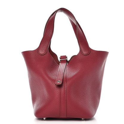 Hermes Taurillon Clemence Picotin 18 PM Rubis 1 of 8