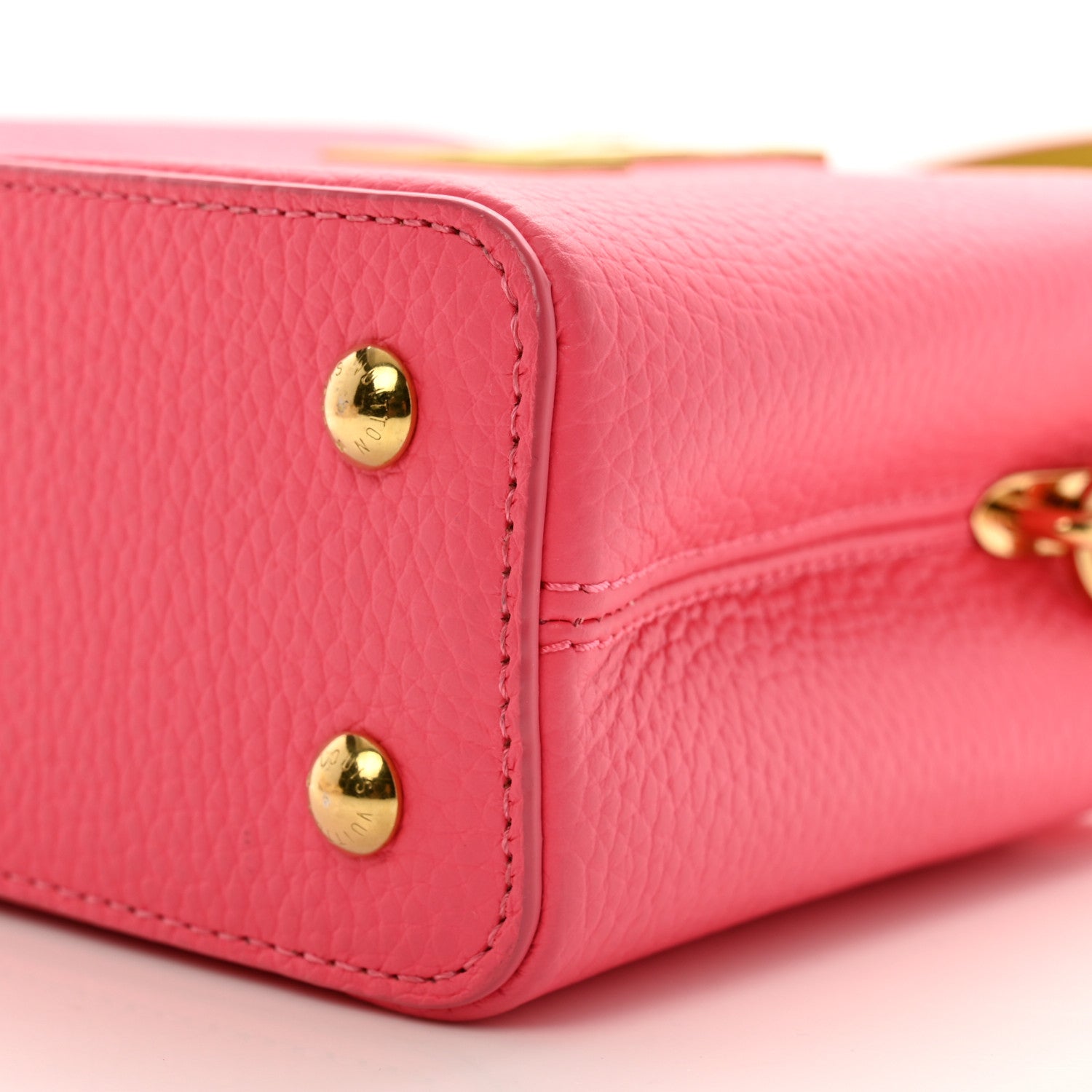 Louis Vuitton Taurillon Capucines Mini Dragon Fruit Pink Cedrat 8 of 8