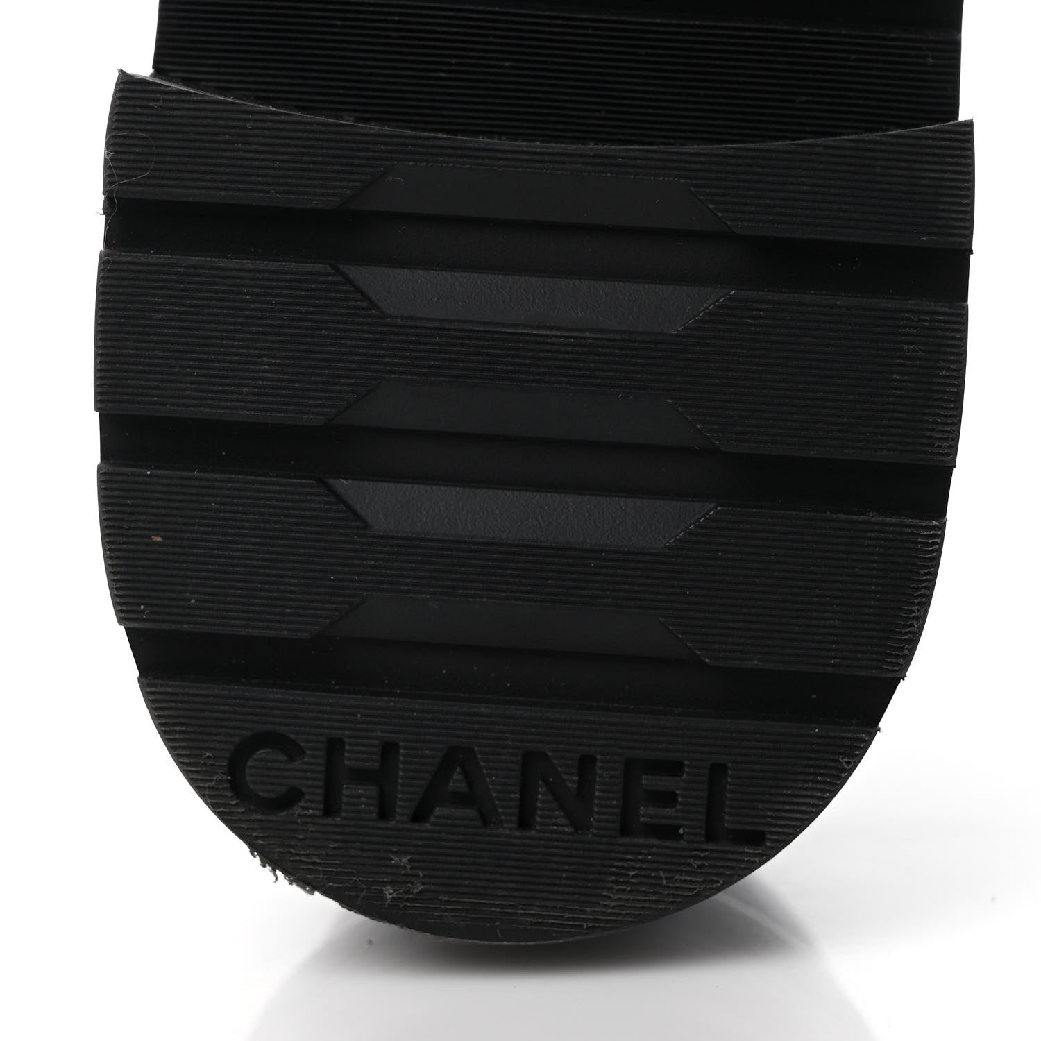 Chanel Shiny Calfskin Quilted Lace Up Combat Boots 39.5 Black 6 of 9