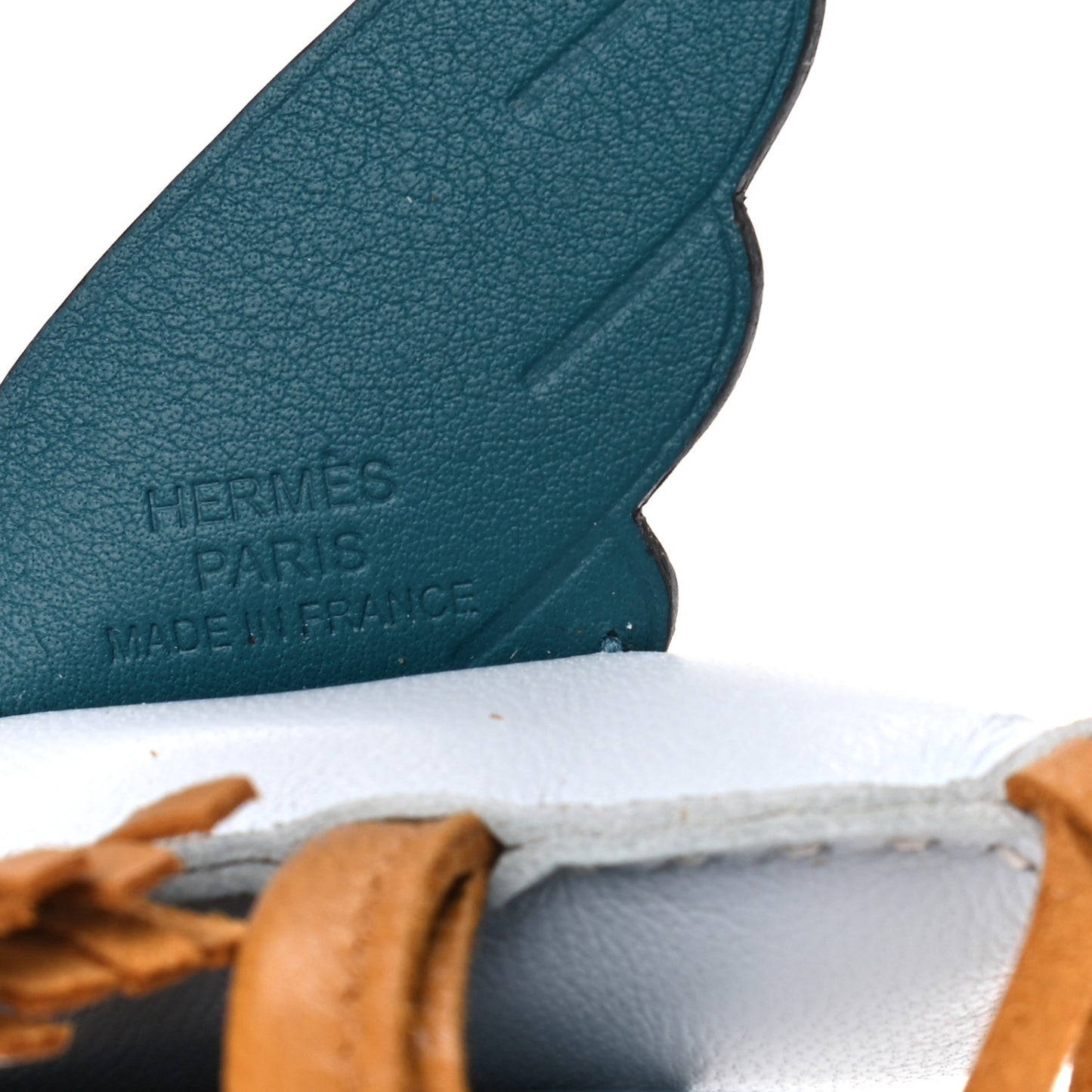Milo Lambskin Grigri Rodeo Pegase Horse Bag Charm PM Bleu Brume Sesame Vert Bosphore