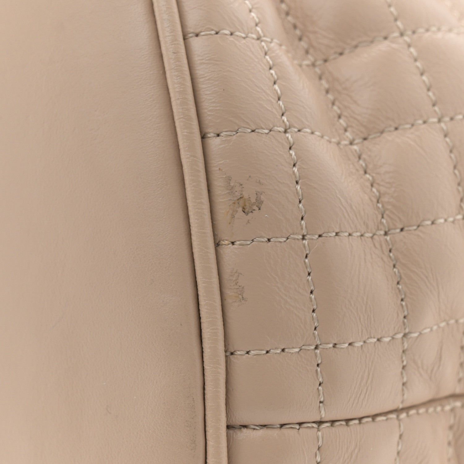 Celine Calfskin Quilted Medium C Backpack Beige 11 of 11